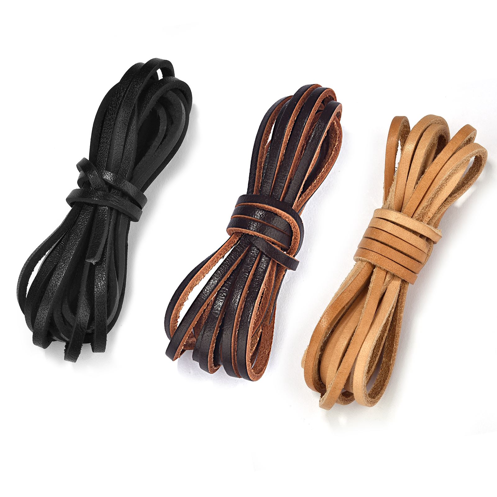 Leatherwork Diy - 2 Meters Retro Genuine Leather Cord