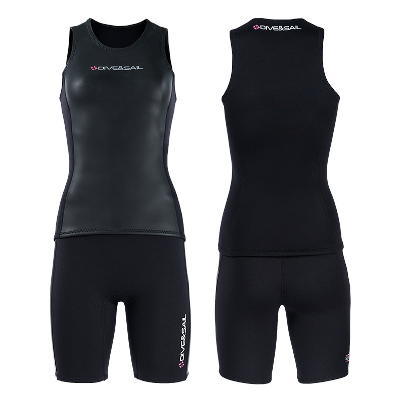 Leather Work Vest - Man Woman 2mm Leather Neoprene Wetsuit