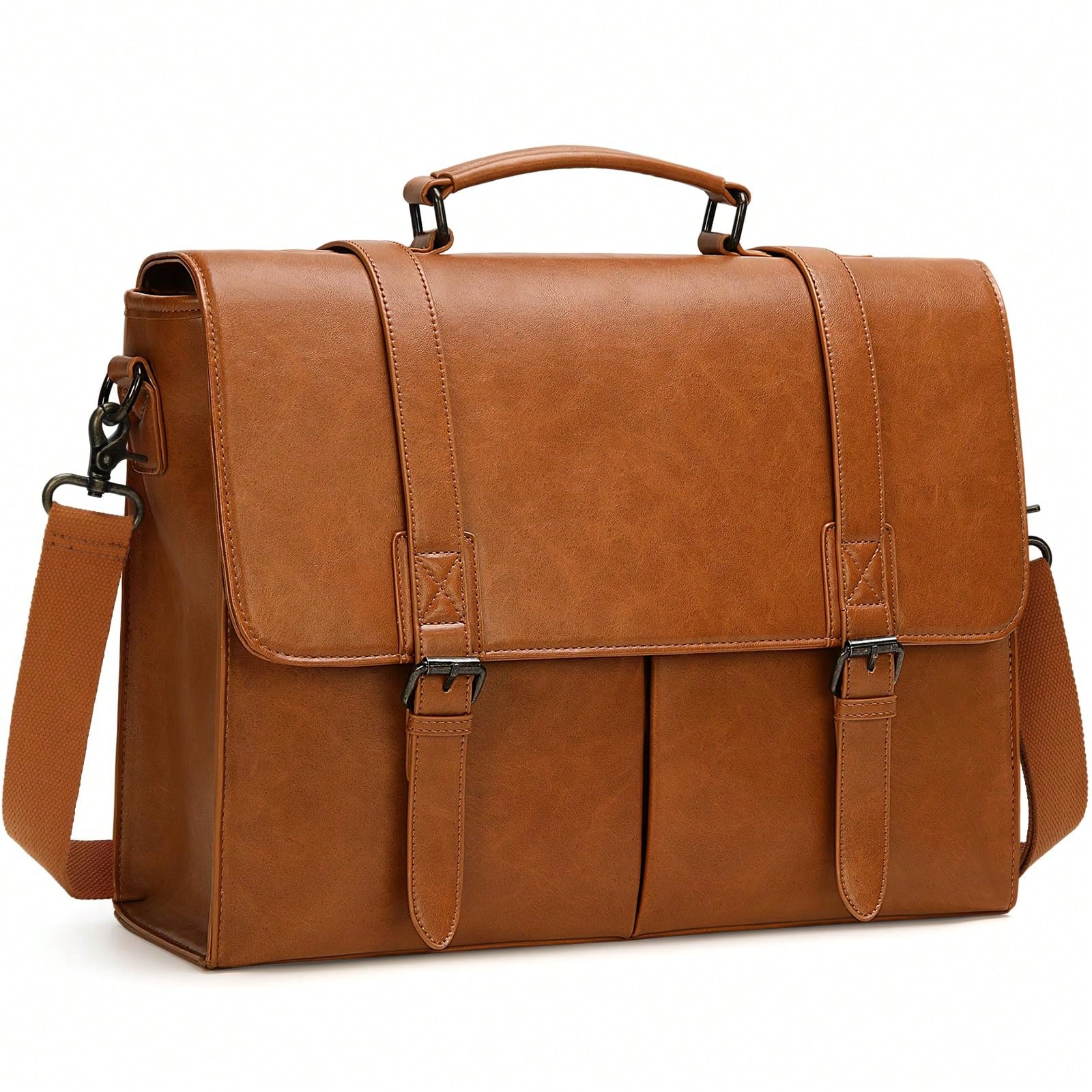 Leather Work Bag Men - Messenger Bag For Men 15.6 Inch