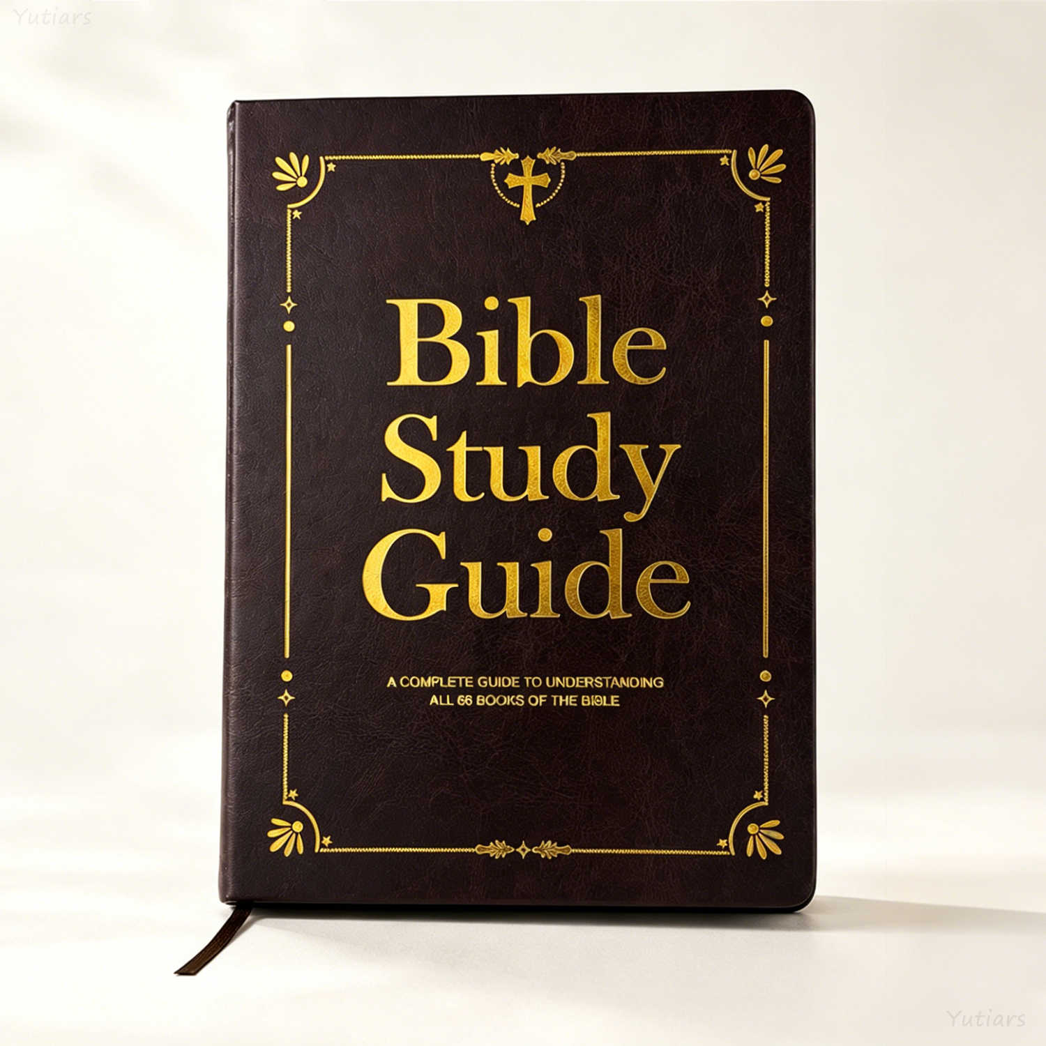 Leather Work Notepad - PU Leather Bible Study Journal with
