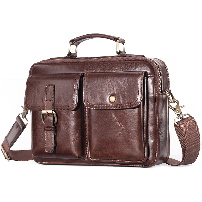 Leather Work Bag Men - Brand New Cowhide Leather Messenger Bag