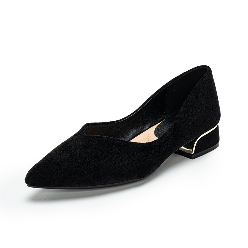 Women's Pointed Toe Simple Chu – Leather Work Leather Bewertung und Preis