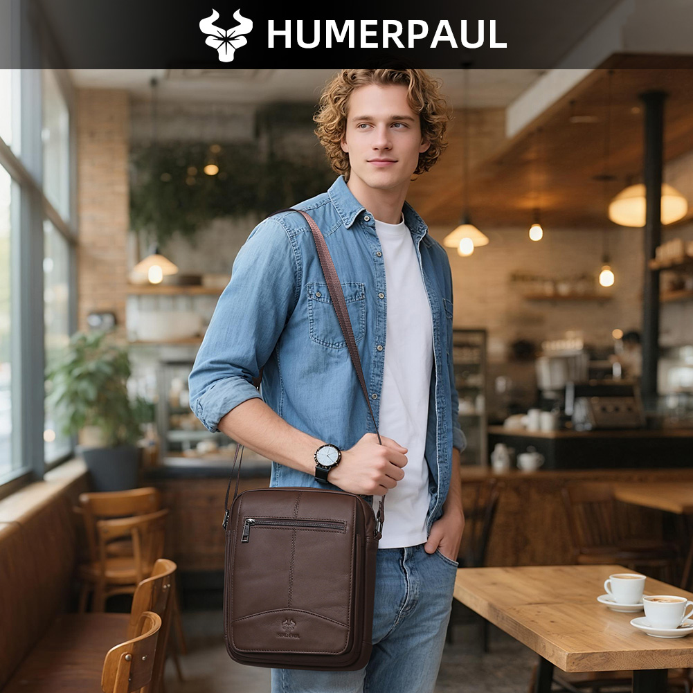HUMERPAUL Genuine Leather Cros – Leather Work Bag Men Bewertung und Preis