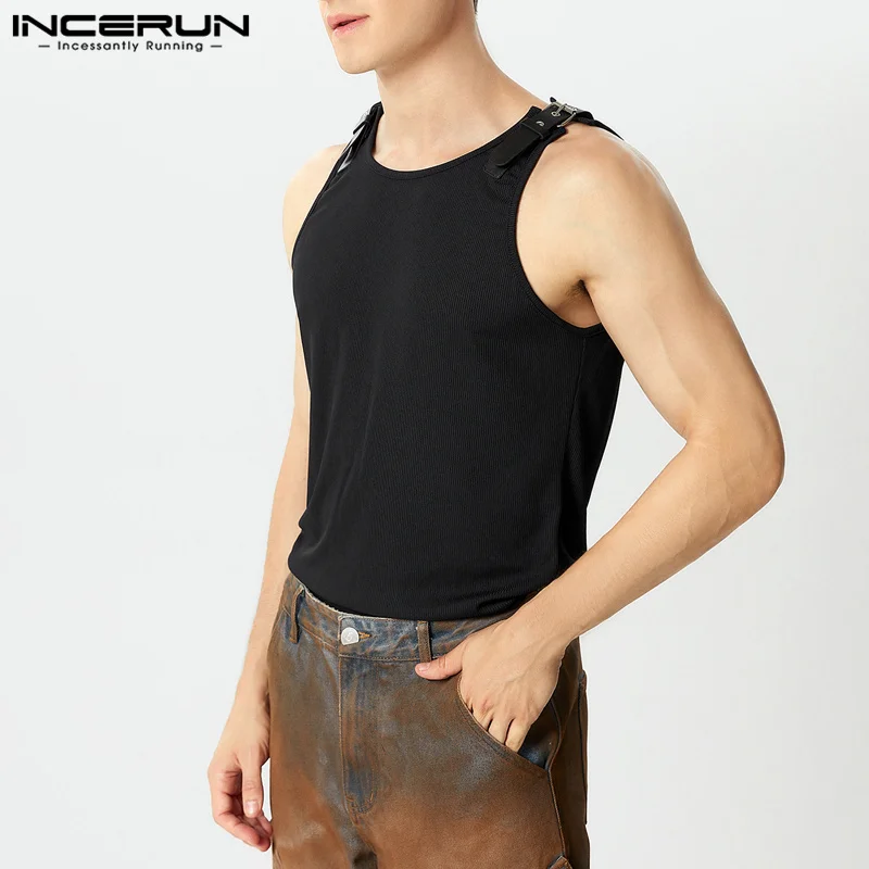 INCERUN Men Tank Tops Solid Co – Leather Work Vest Bewertung und Preis