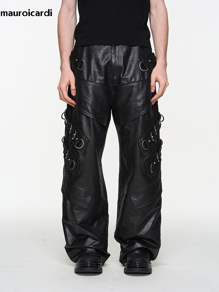 Mauroicardi Spring Autumn Cool – Leather Work Pants Bewertung und Preis