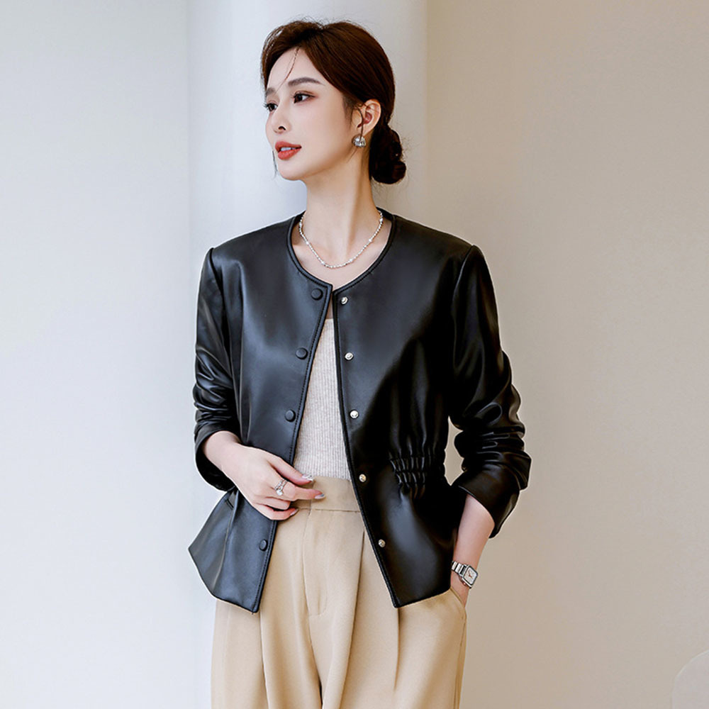 Office Faux Leather Jacket Wom – Leather Work Jacket Women'S Bewertung und Preis