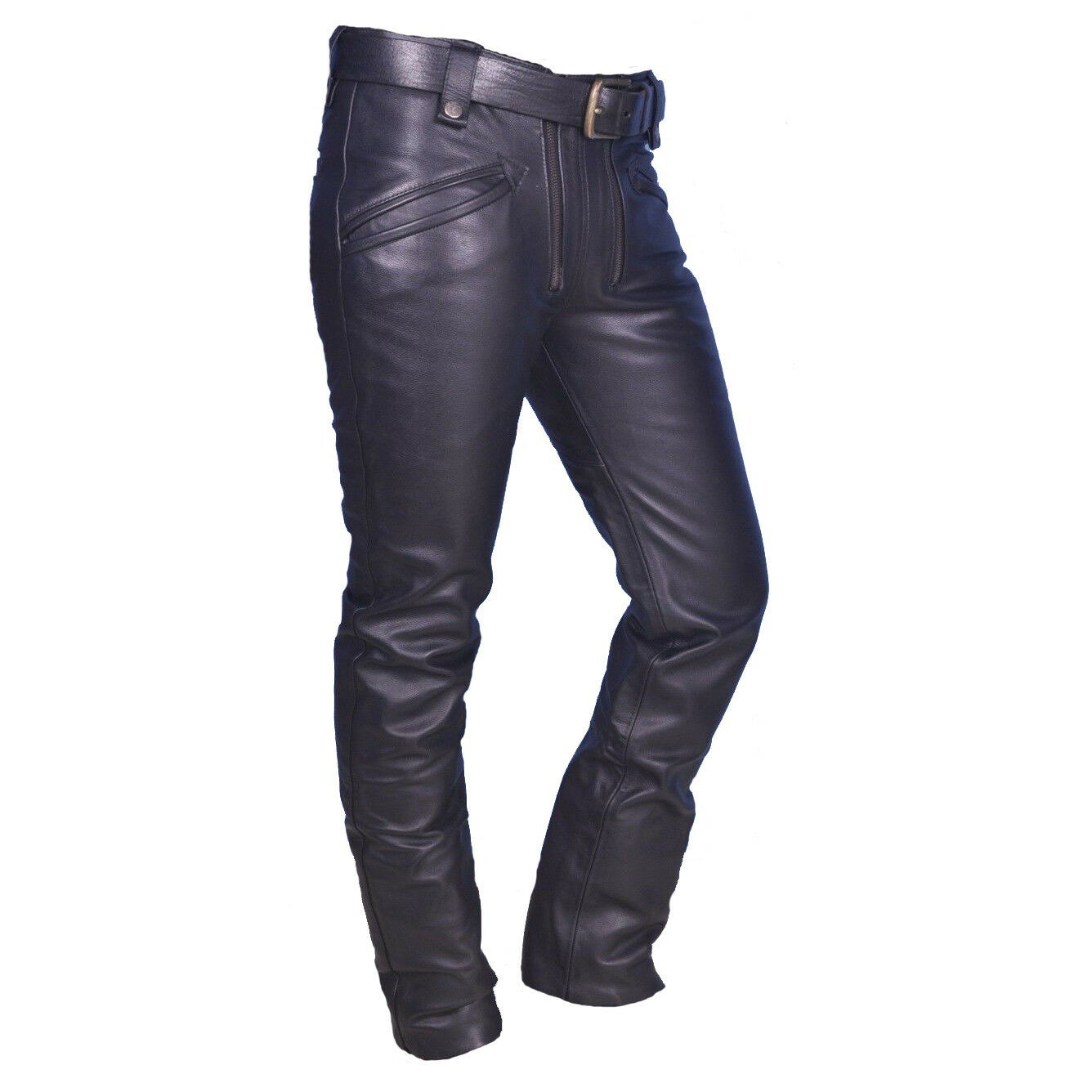 Men's Fashion Faux Leather Pan – Leather Work Pants Bewertung und Preis