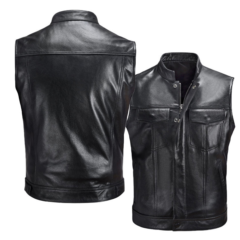 Vest Autumn Winter Motorcycle  – Leather Work Vest Bewertung und Preis