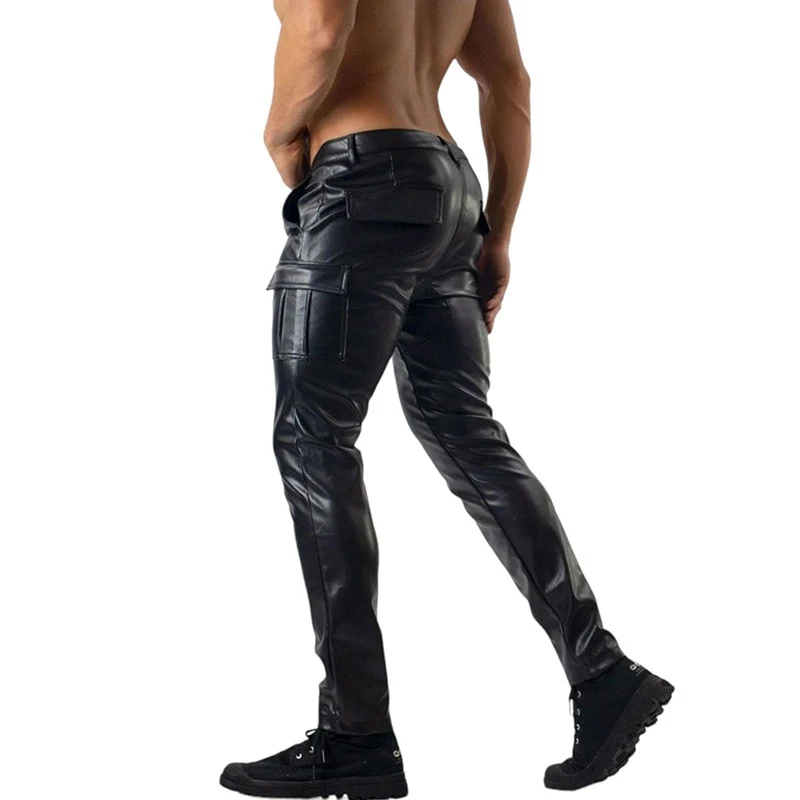 Casual Men PU Hiking Cargo Wat – Leather Work Pants Bewertung und Preis