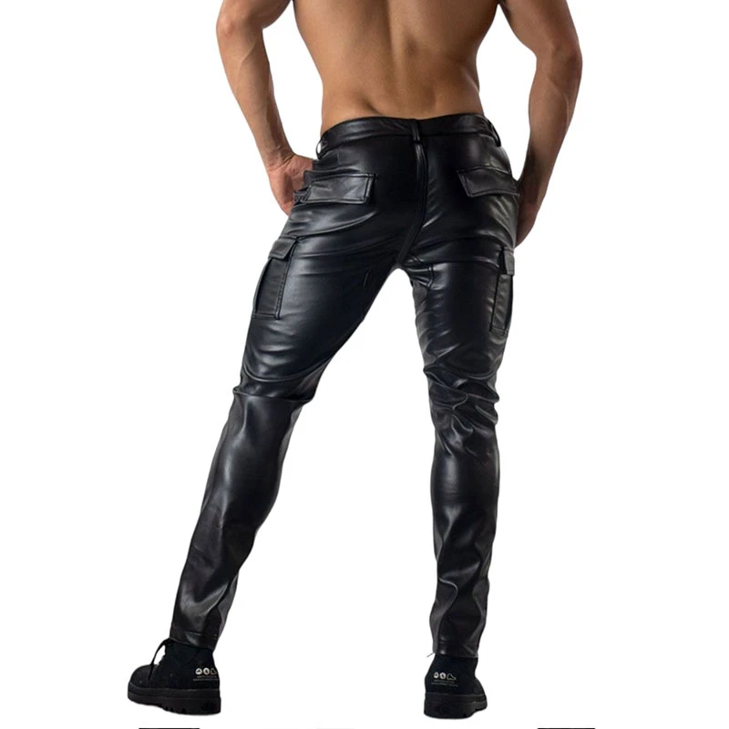 Casual Men PU Hiking Cargo Wat – Leather Work Pants Bewertung und Preis