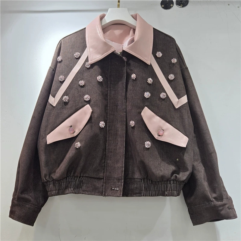 Heavy Work Beaded Flowers Cord – Leather Work Jacket Women'S Bewertung und Preis