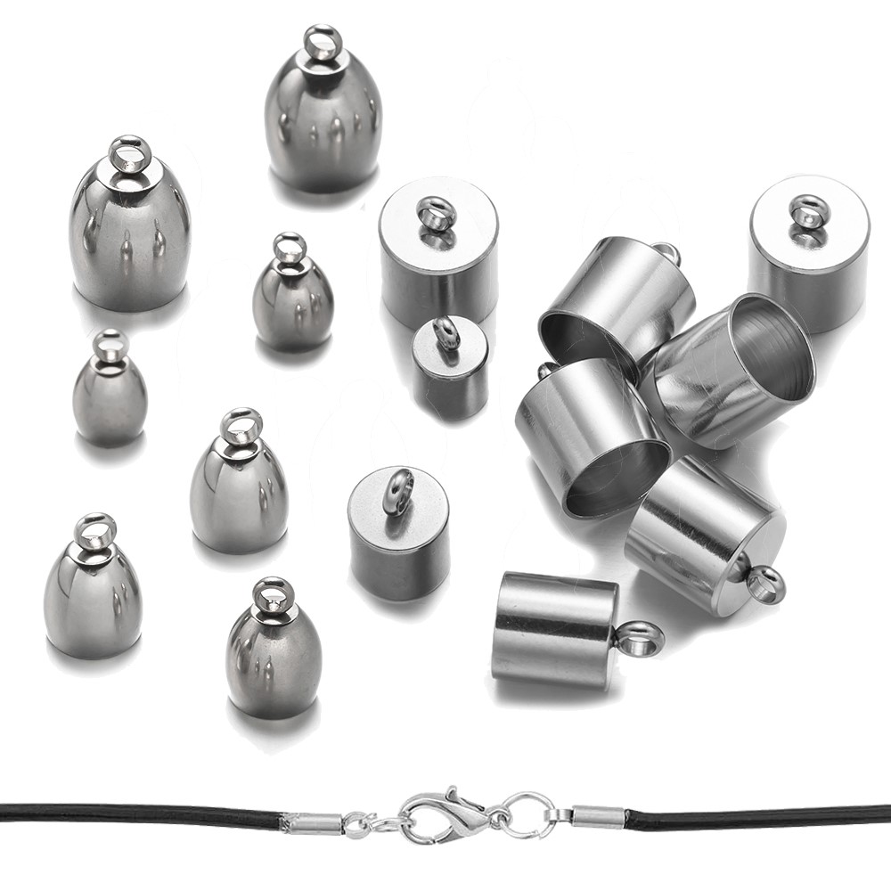 20pcs Tube End Caps Stainless  – Leatherwork Diy Bewertung und Preis