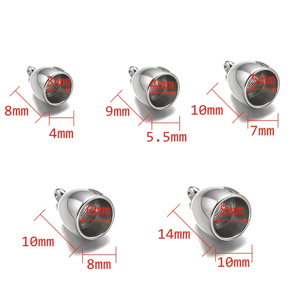 20pcs Tube End Caps Stainless  – Leatherwork Diy Bewertung und Preis
