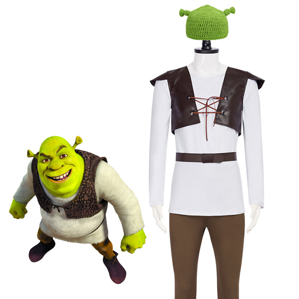 Shrek Cosplay Costumes Green H – Leather Work Vest Bewertung und Preis