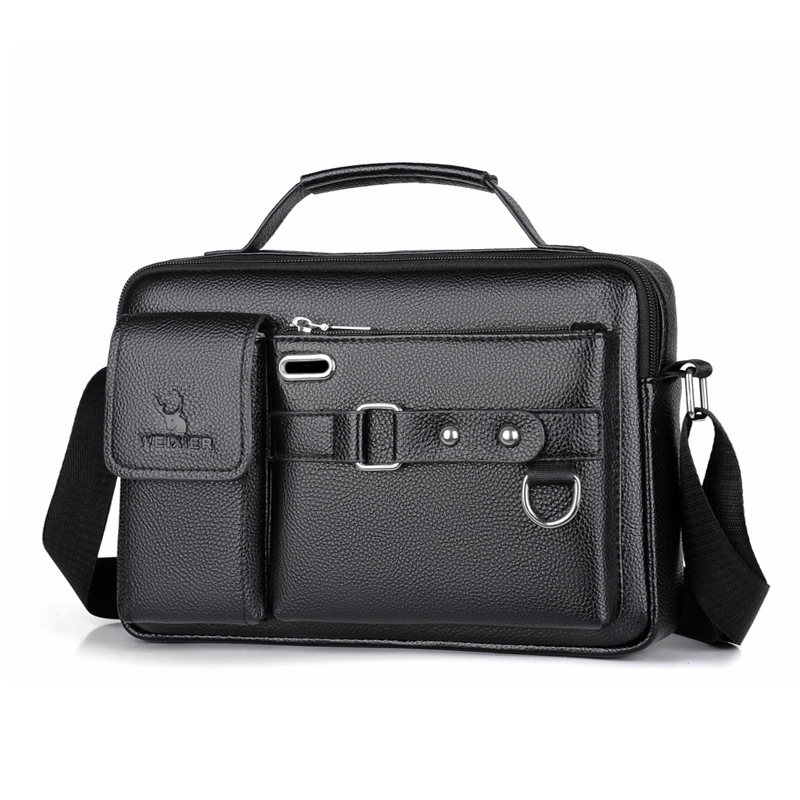 Brand Men Shoulder Bag Pu Leat – Leather Work Bag Men Bewertung und Preis