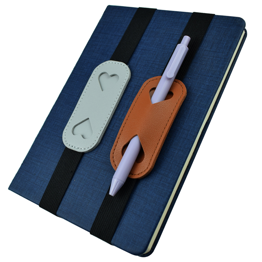 Elastic PU Leather Pen Holder  – Leather Work Notepad Bewertung und Preis