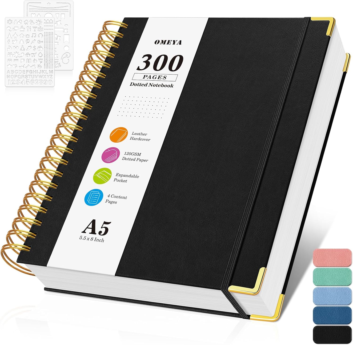 A5 Dotted Journal Spiral Noteb – Leather Work Notepad Bewertung und Preis