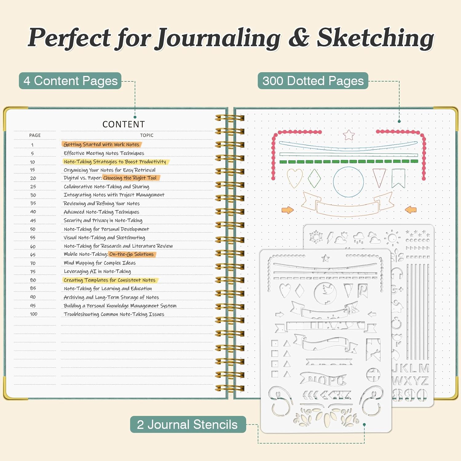 A5 Dotted Journal Spiral Noteb – Leather Work Notepad Bewertung und Preis