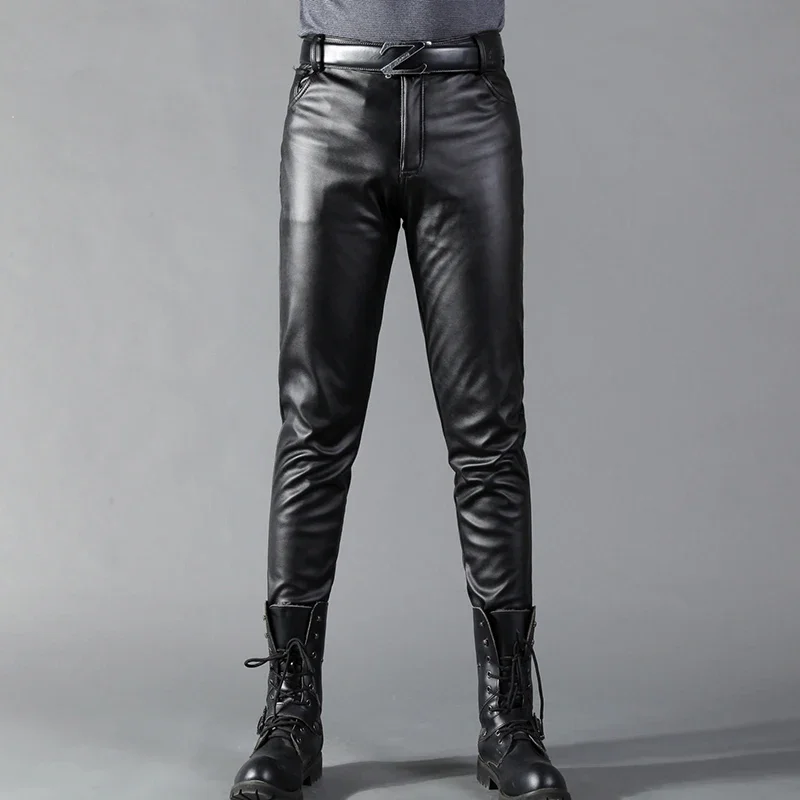 Men's Leather Pants Skinny Fit – Leather Work Pants Bewertung und Preis
