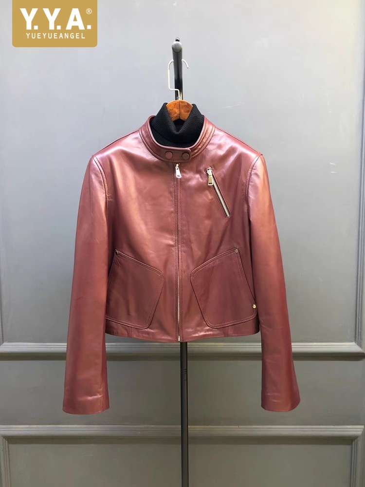 Females Spring Autumn New Styl – Leather Work Jacket Women'S Bewertung und Preis