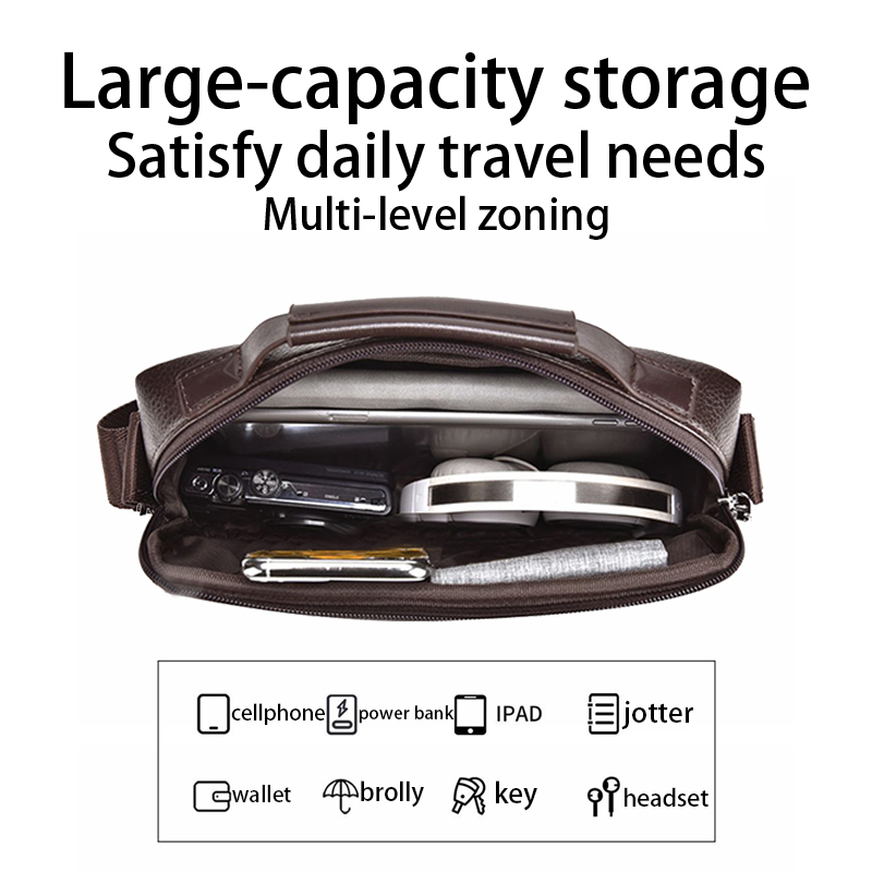 Durable Wear-resistant Two-ton – Leather Work Bag Men Bewertung und Preis