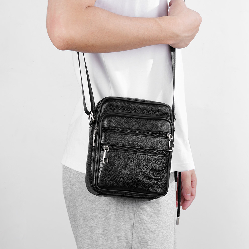 Men's Shoulder Bag Business Ca – Leather Work Bag Men Bewertung und Preis