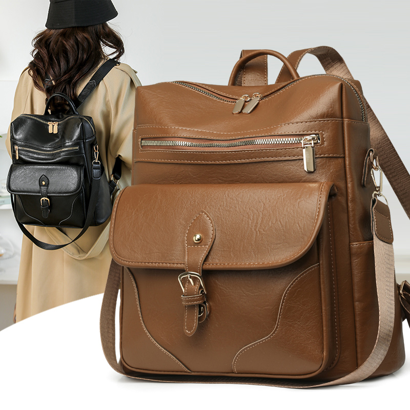 Women Vintage PU Leather Backp – Leather Work Rucksack Bewertung und Preis