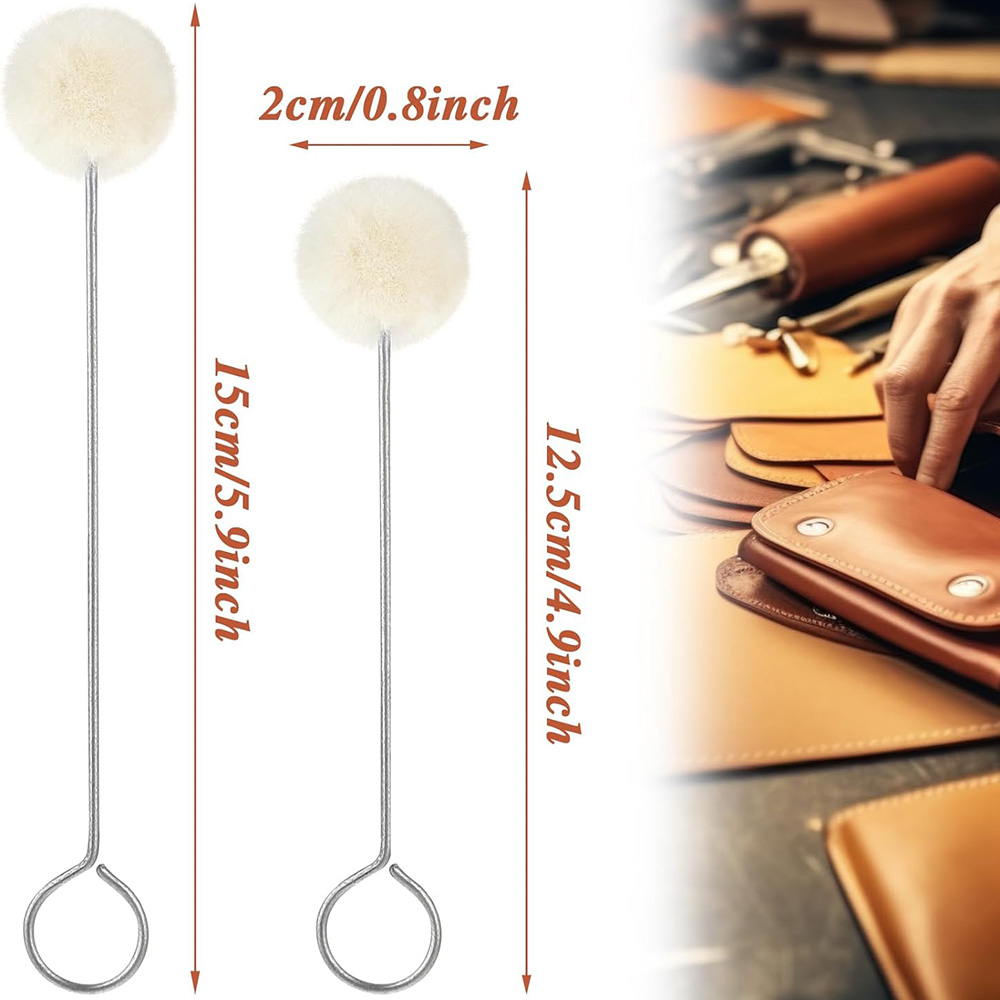 10/30pcs Leather Wool Balls Pa – Leather Dye Finish Bewertung und Preis