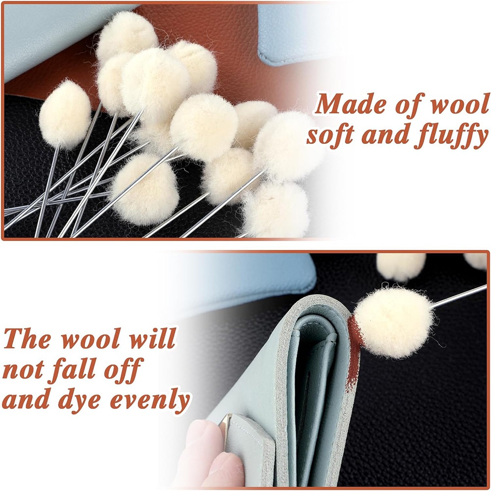 10/30pcs Leather Wool Balls Pa – Leather Dye Finish Bewertung und Preis