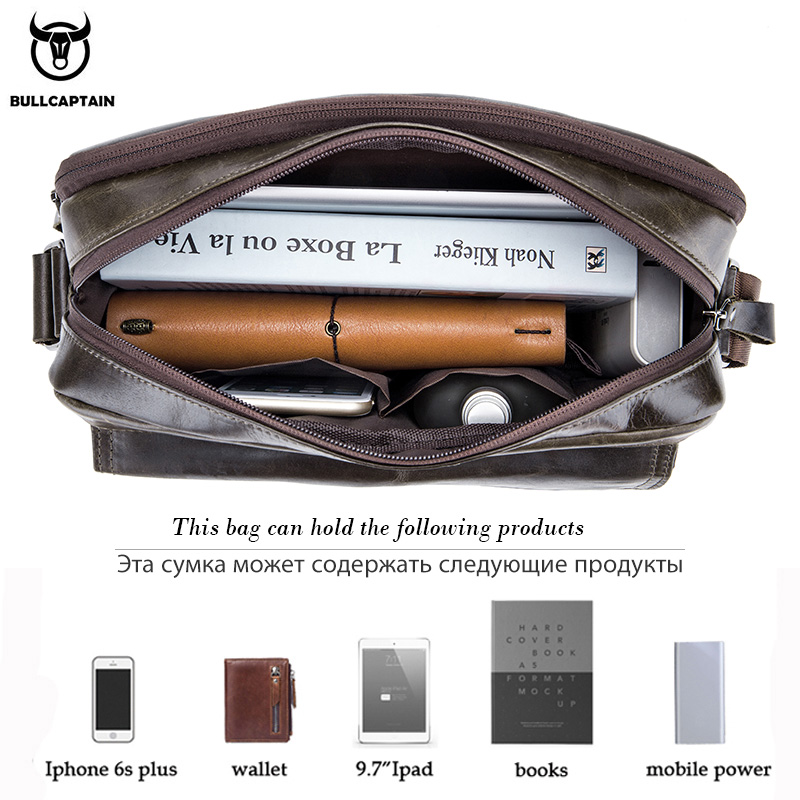 BULLCAPTAIN Genuine Leather Me – Leather Work Bag Men Bewertung und Preis