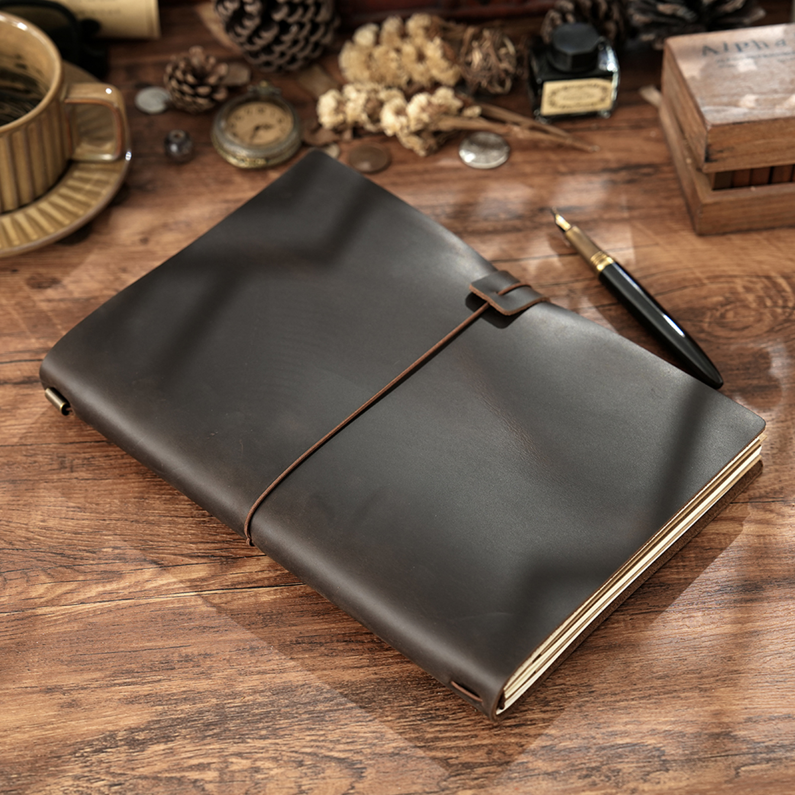 Handmade B5 Genuine Leather Tr – Leather Work Notepad Bewertung und Preis