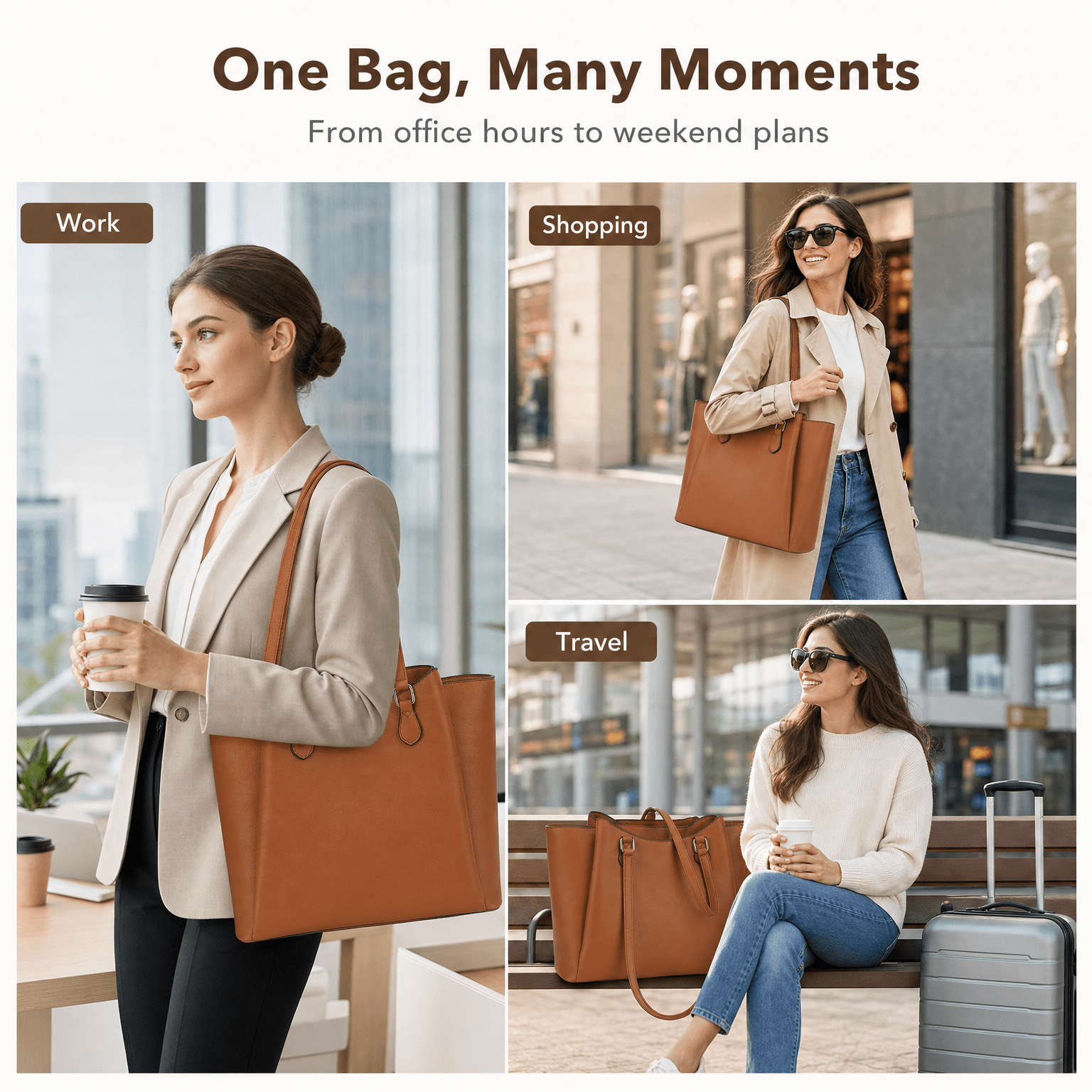 Tote Bag for Women, Large PU L – Leather Work Leather Bewertung und Preis