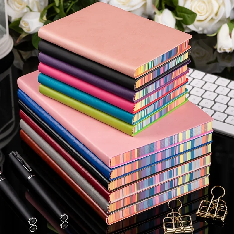 1pc Soft Leather Cover Rainbow – Leather Work Diary Covers Bewertung und Preis