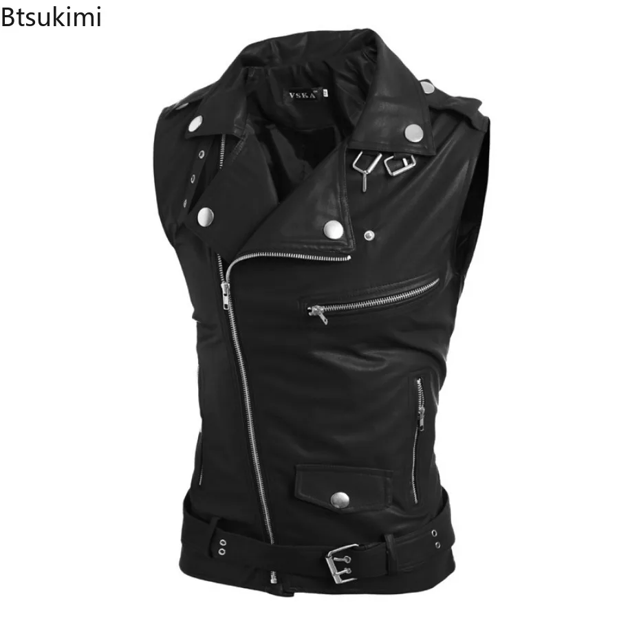 2026 Men's Casual PU Leather V – Leather Work Vest Bewertung und Preis