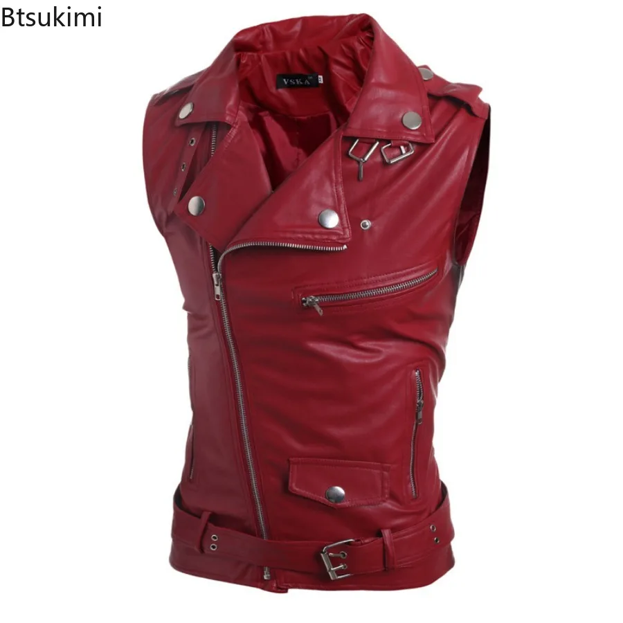 2026 Men's Casual PU Leather V – Leather Work Vest Bewertung und Preis