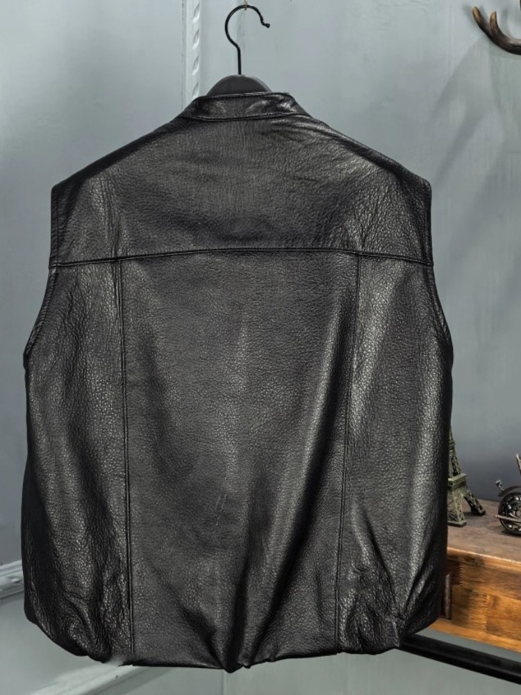 Autumn Fashion Natural Sheepsk – Leather Work Vest Bewertung und Preis