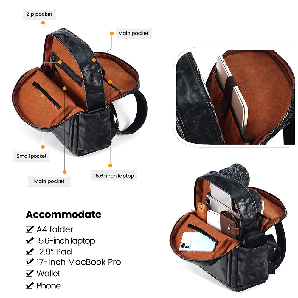 JOYIR Genuine Leather Backpack – Leather Work Rucksack Bewertung und Preis