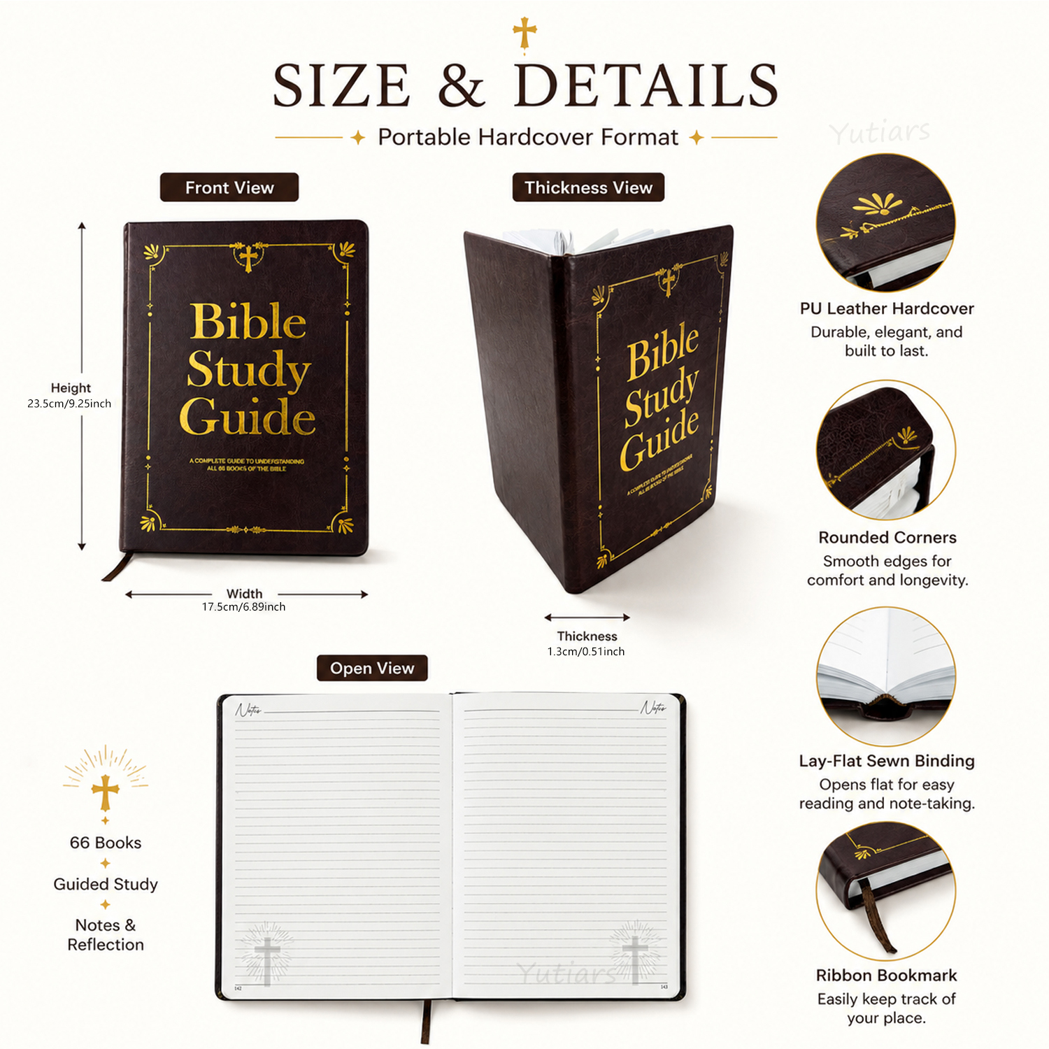 PU Leather Bible Study Journal – Leather Work Notepad Bewertung und Preis