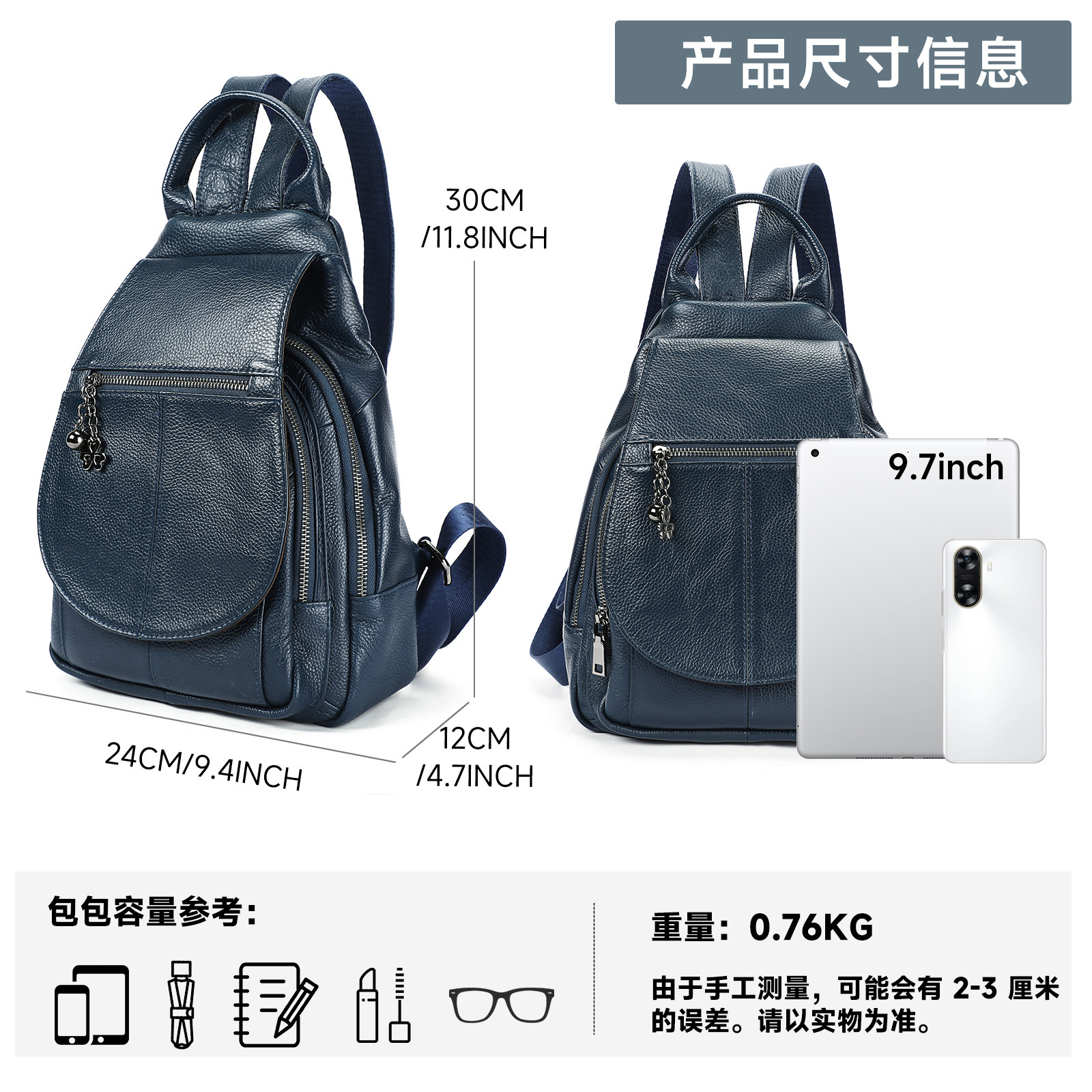 Genuine Cowhide Leather Backpa – Leather Work Rucksack Bewertung und Preis