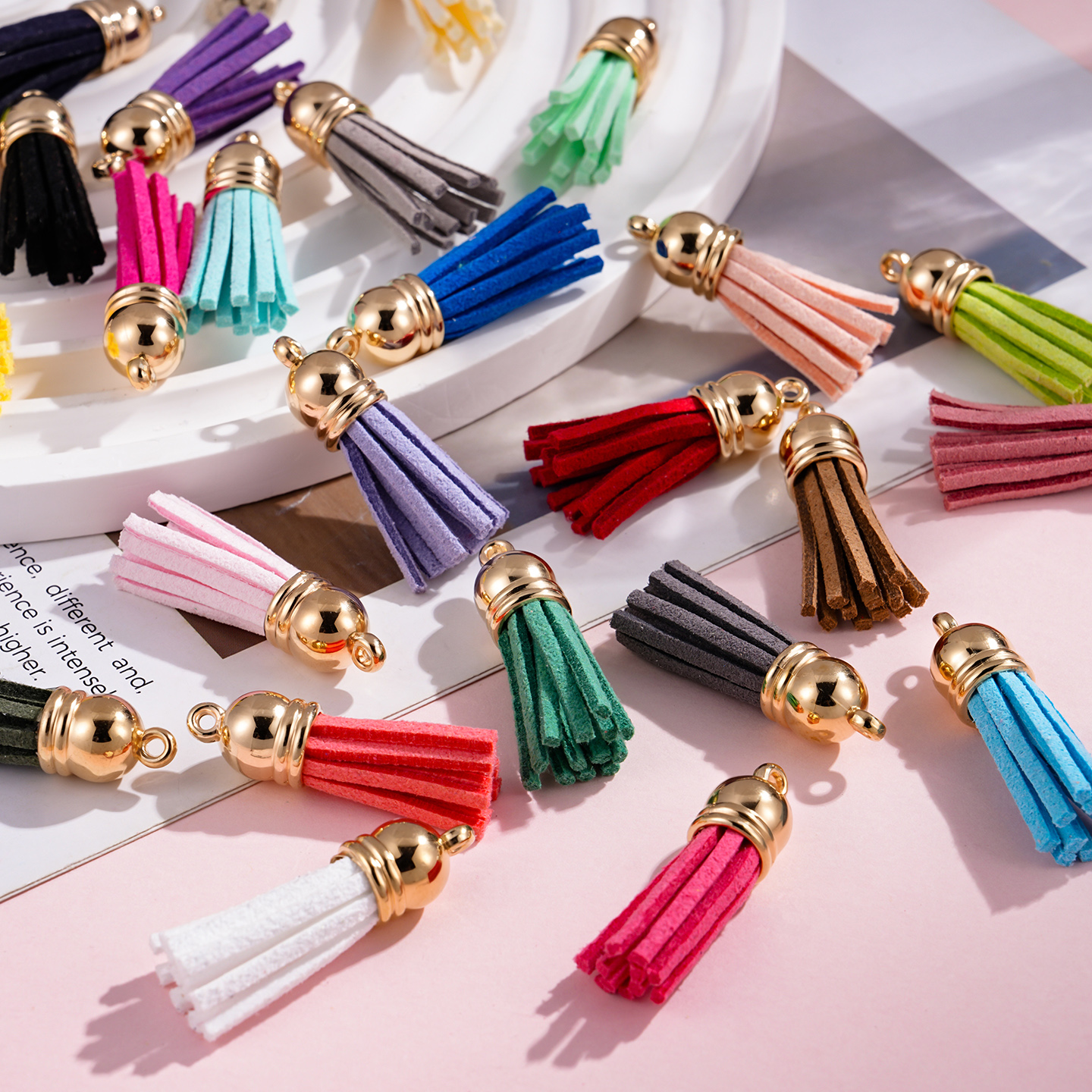 20pcs/Lots Tassel Synthetic Su – Leatherwork Diy Bewertung und Preis