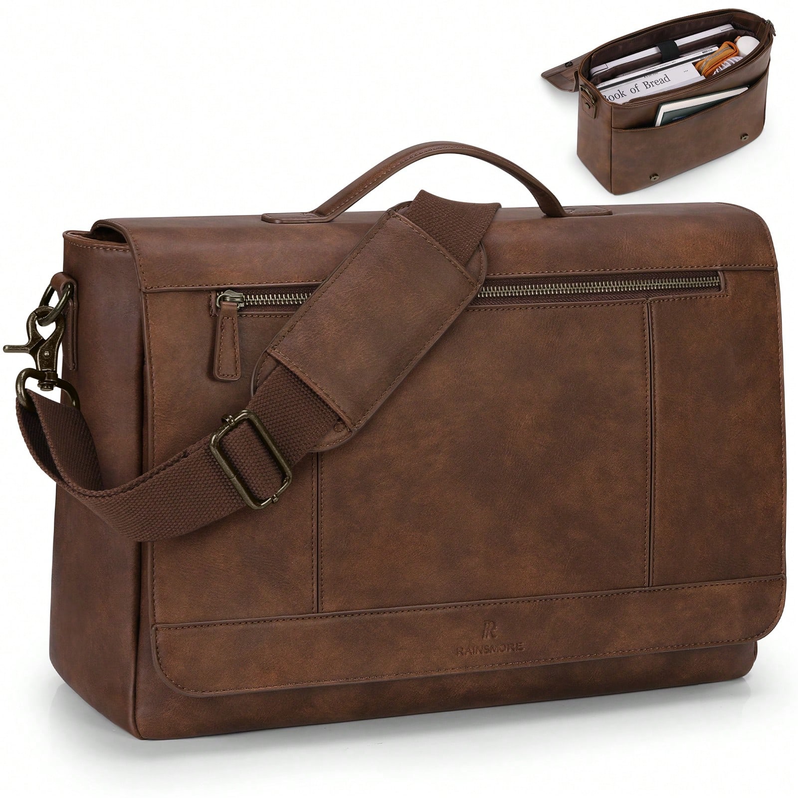Leather Messenger Bag For Men  – Leather Work Bag Men Bewertung und Preis
