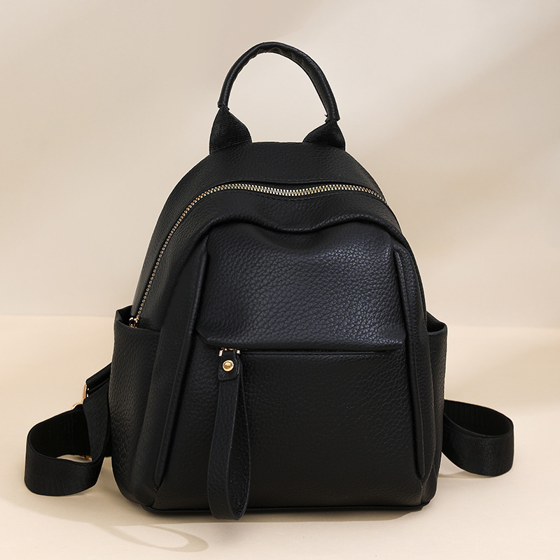 Litchi Pattern Leather Backpac – Leather Work Rucksack Bewertung und Preis