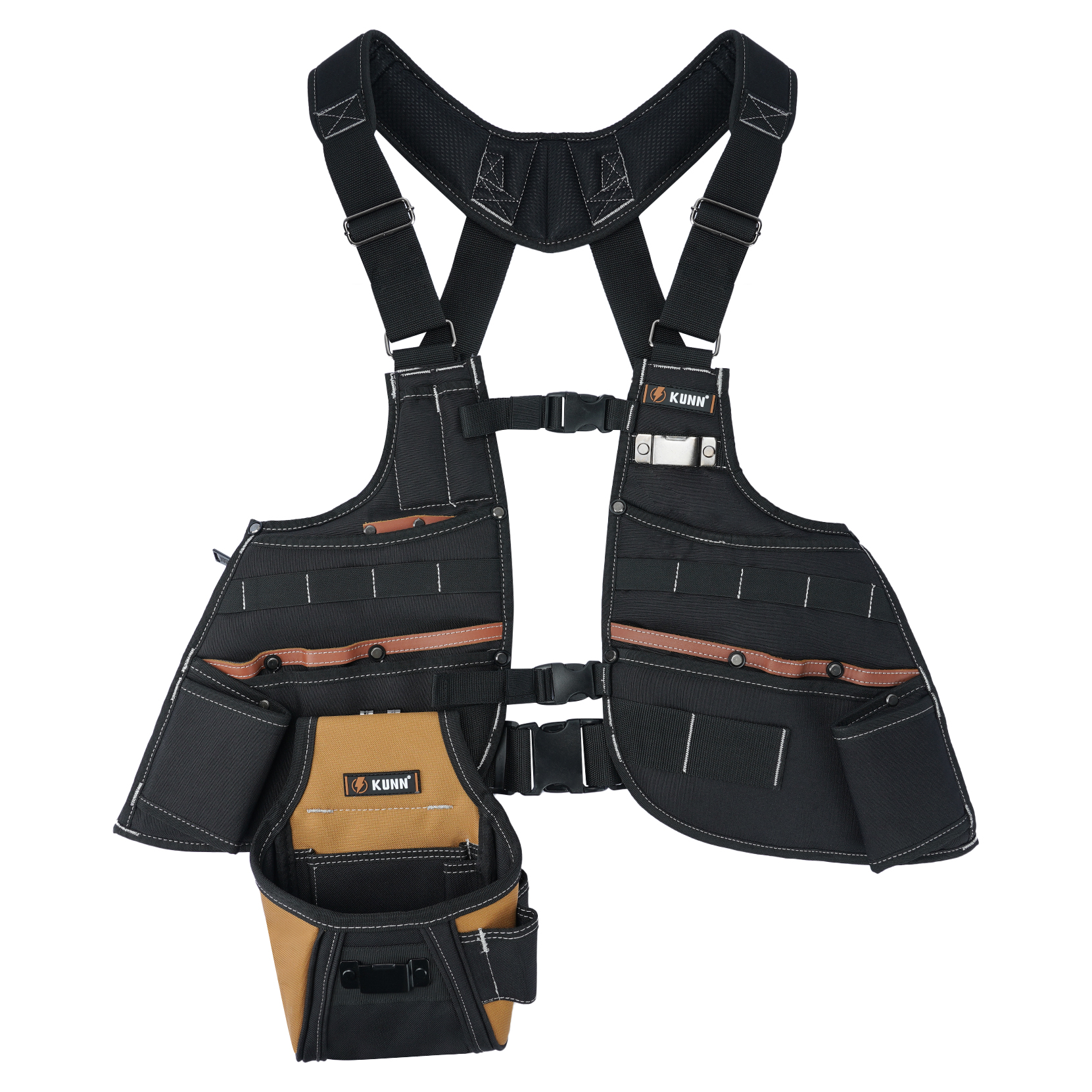 KUNN Leather Tool Vest for Men – Leather Work Vest Bewertung und Preis
