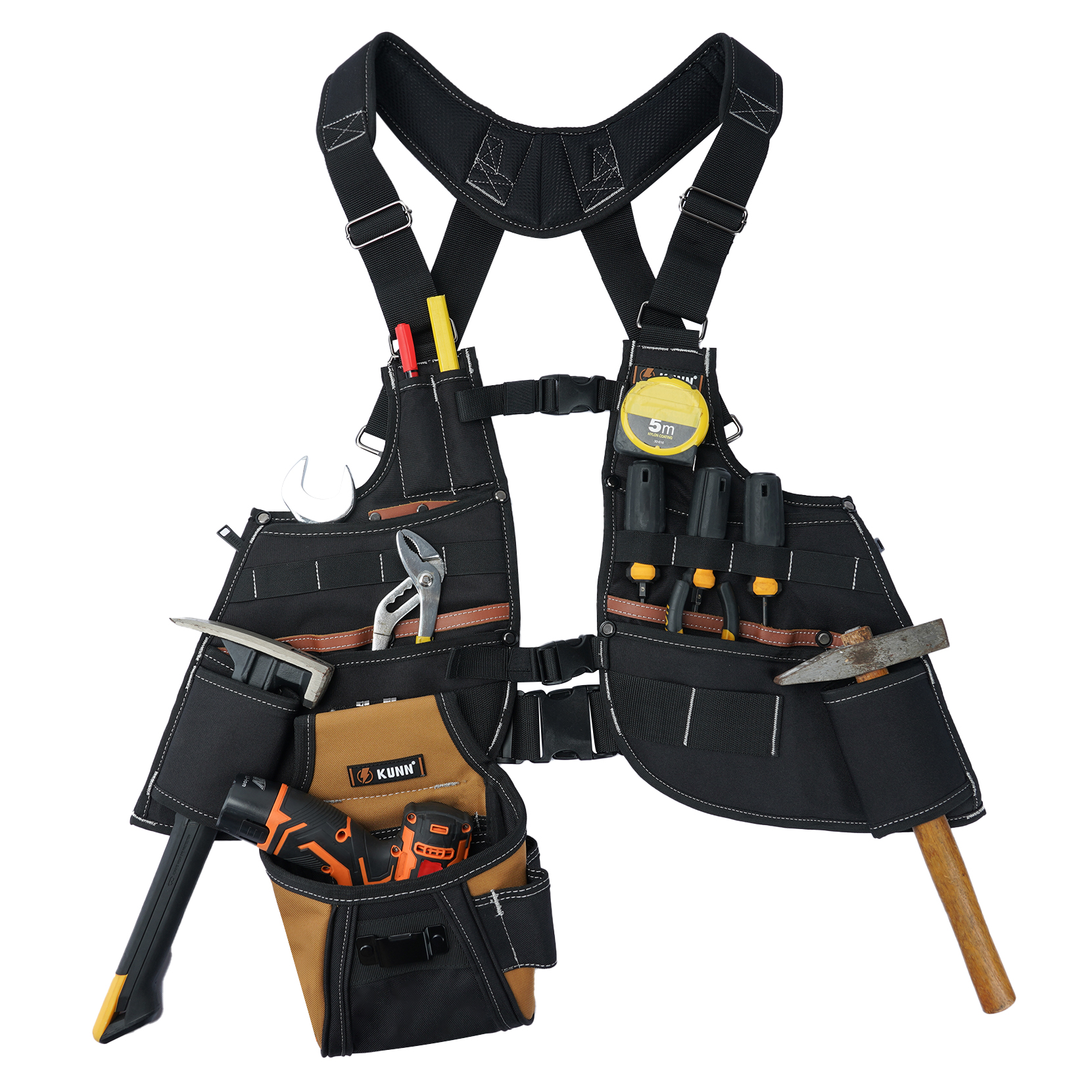 KUNN Leather Tool Vest for Men – Leather Work Vest Bewertung und Preis