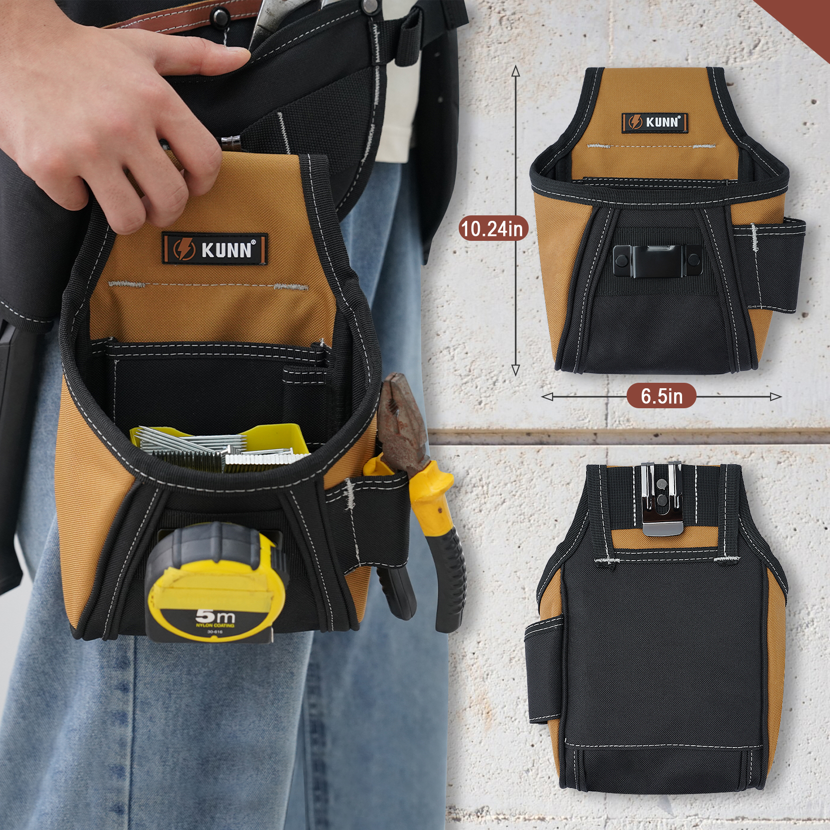 KUNN Leather Tool Vest for Men – Leather Work Vest Bewertung und Preis
