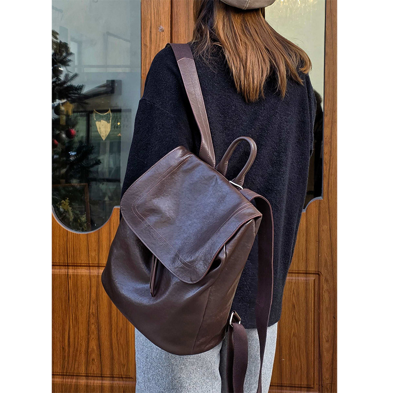 Top-Grain Vegetable Tanned Cow – Leather Work Rucksack Bewertung und Preis