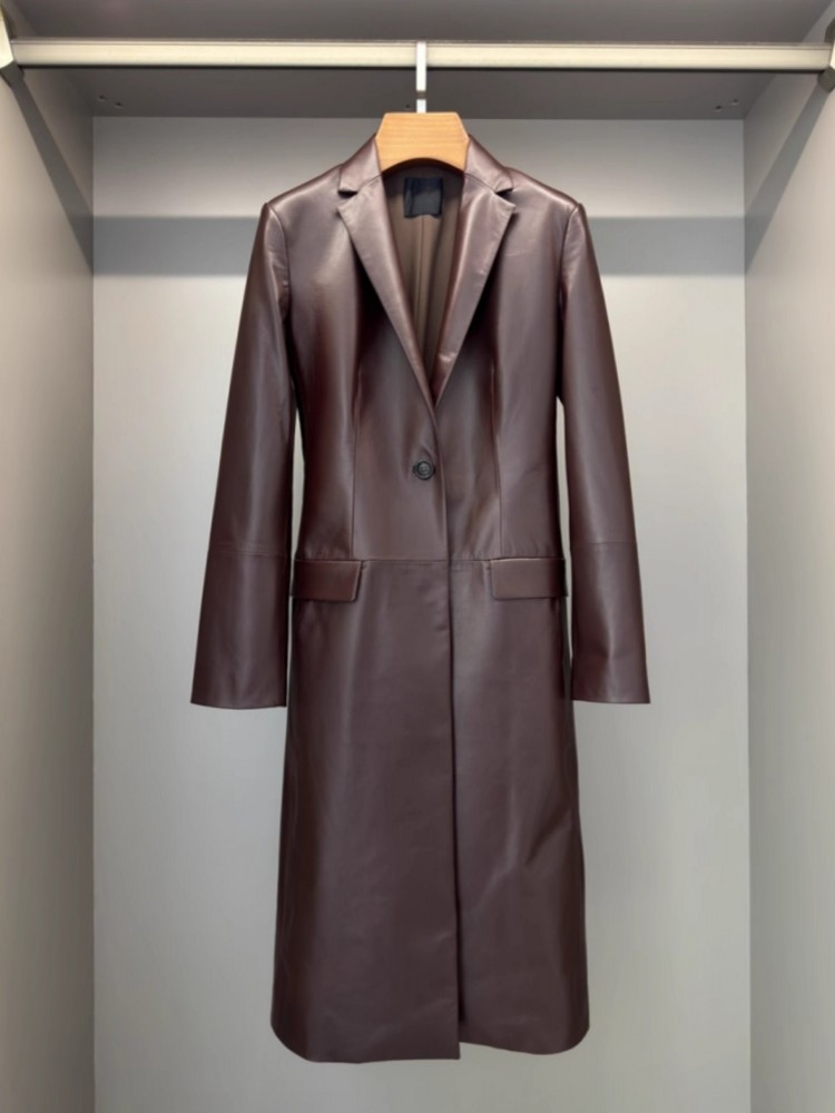 Italian Designer Women Long Sh – Leather Work Jacket Women'S Bewertung und Preis