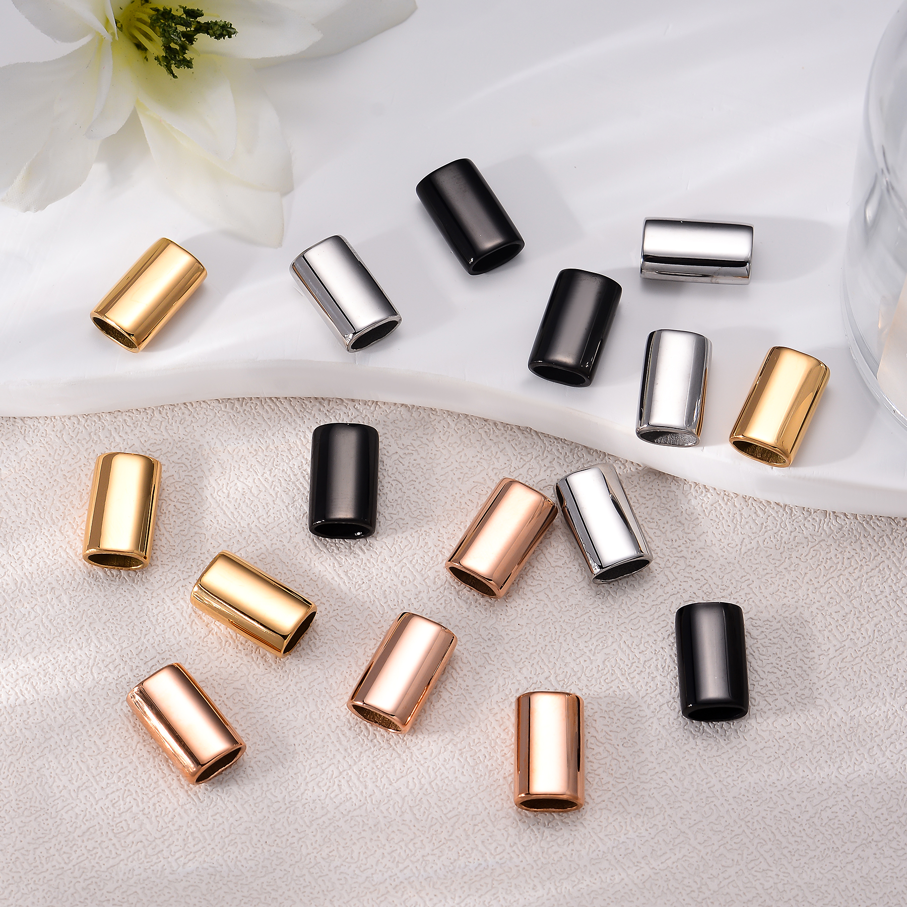 6PCS Stainless Steel Charm Sli – Leatherwork Diy Bewertung und Preis
