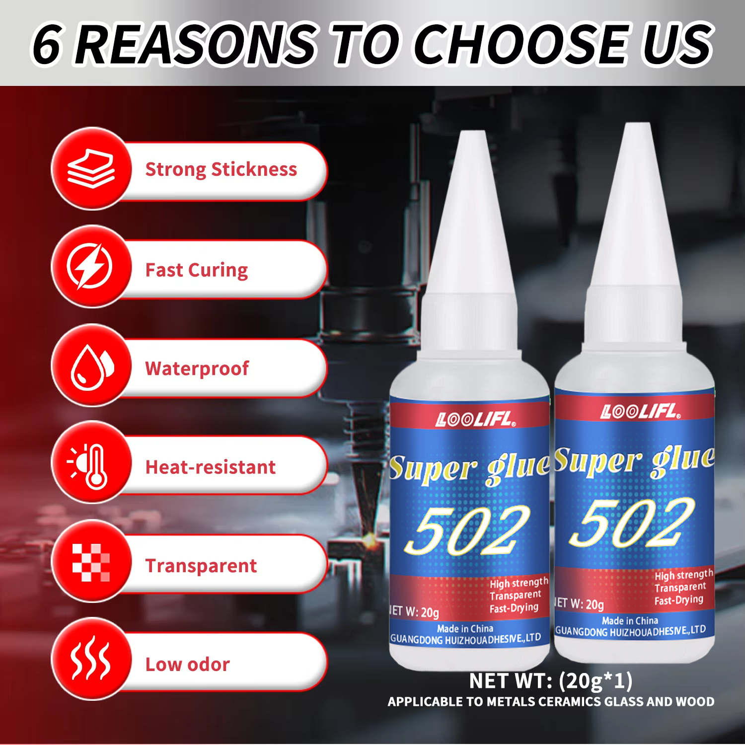 LOOLIFL 1-7pcs 502 Super Glue  – Leather Work Leather Bewertung und Preis
