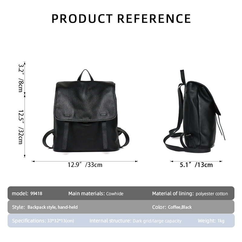 Women Top Grain Cowhide Flap B – Leather Work Rucksack Bewertung und Preis